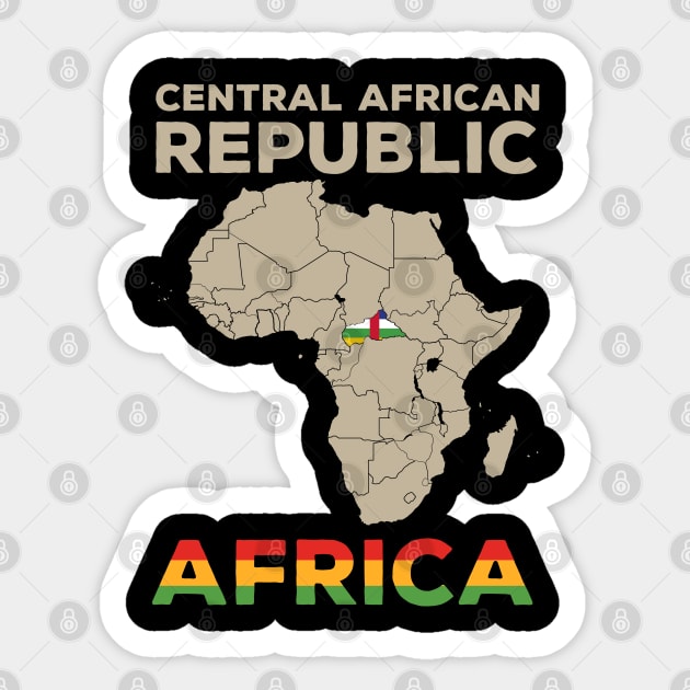 Central African Republic-AFRICA Sticker by Cuteepi